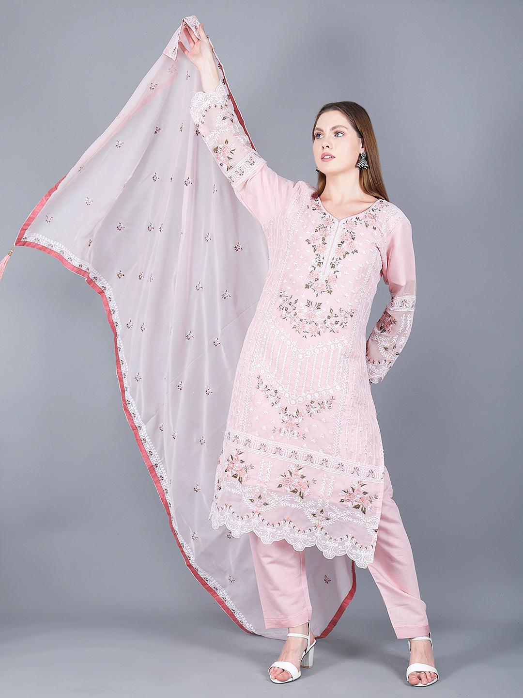 Sufiana 3-Piece Pink Pakistani Suit for Women p3 roseus-range-3-ethnic-suit-671