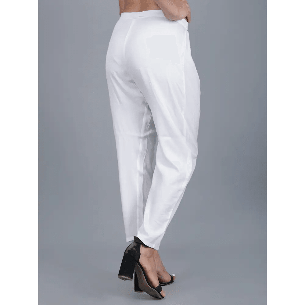 Sufiana White Rayon Trouser for Women white-rayon-trouser-for-women-s-185-877017